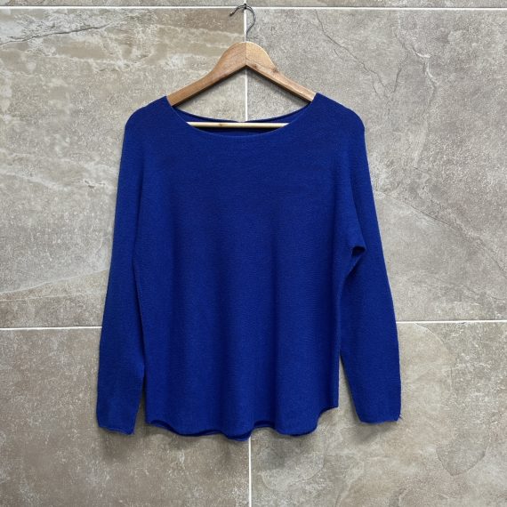 Reeva Royal Blue Long Sleeved Knit Jumper