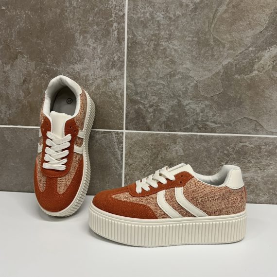 Isla Orange Platform Trainers