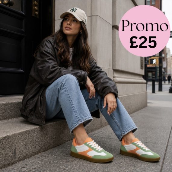 Luella Green Orange White Trainers