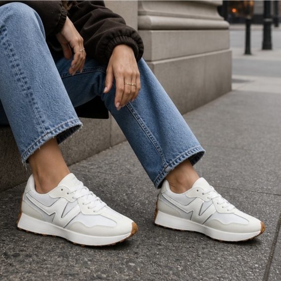 Brooke White Contast Trainers